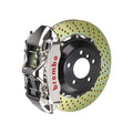 Brembo 89-93 348/94-99 F355 Front GTR BBK 6 Piston Billet 355x32 2pc Rotor Slotted TY3L- Nickel