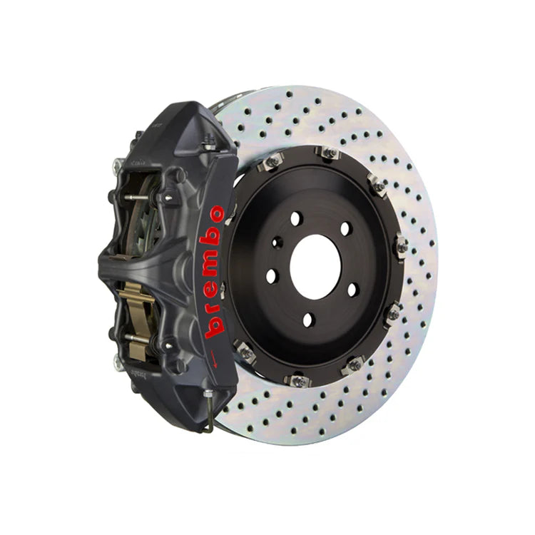 Brembo 14-17 SQ5 Front GTS BBK 6 Piston Cast 380x34 2pc Rotor Slotted TY3L-Black HA