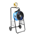 14IN COOLING FAN W/ 3HR TIMER MOBILE TROLLEY & L30 LED SPOTLIGHT YELLOW