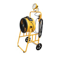 14IN COOLING FAN W/ 3HR TIMER MOBILE TROLLEY & L30 LED SPOTLIGHT YELLOW