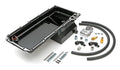 LS SWAP OIL PAN & FILTER RELOCATION KIT SINGLE FILTER HORIZONTAL PORT BLACK