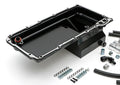 LS SWAP OIL PAN & FILTER RELOCATION KIT SINGLE FILTER HORIZONTAL PORT BLACK