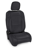 PRP Jeep Wrangler JL Front Seat Covers - 2 door- with Molle Back (Pair) - Black/Orange