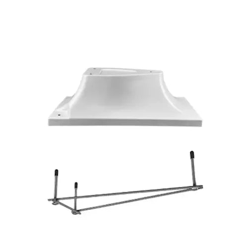 3 BOLT BASE (FOR 8FT BOARD) WHITE W/JIG