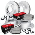 R1 Concepts Brake Rotors - Carbon Coated w/ Optimum Oe Pads Hdw