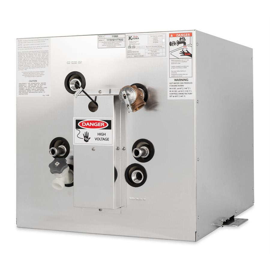 11 GAL ELECTRIC WATER HEATER 240V (L1&L2 WIRING) FRONT HEAT EXCHSIDE MOUNT