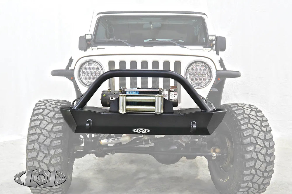 TJ LJ YJ Destroyer Shorty Front Bumper w Bull Bar