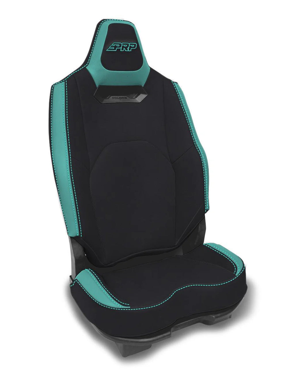 25C POLARIS RZR PRO XP4 PRO R4 PRO S4 (PAIR) REAR SEAT COVERS BLACK AND TEAL