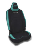 25C POLARIS RZR PRO XP4 PRO R4 PRO S4 (PAIR) REAR SEAT COVERS BLACK AND TEAL