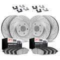 DFC 17-25 Alfa Romeo Giulia Front & Rear Drill/Slot Geoperf Rotors 5000 Advanced Pads w/Hardware