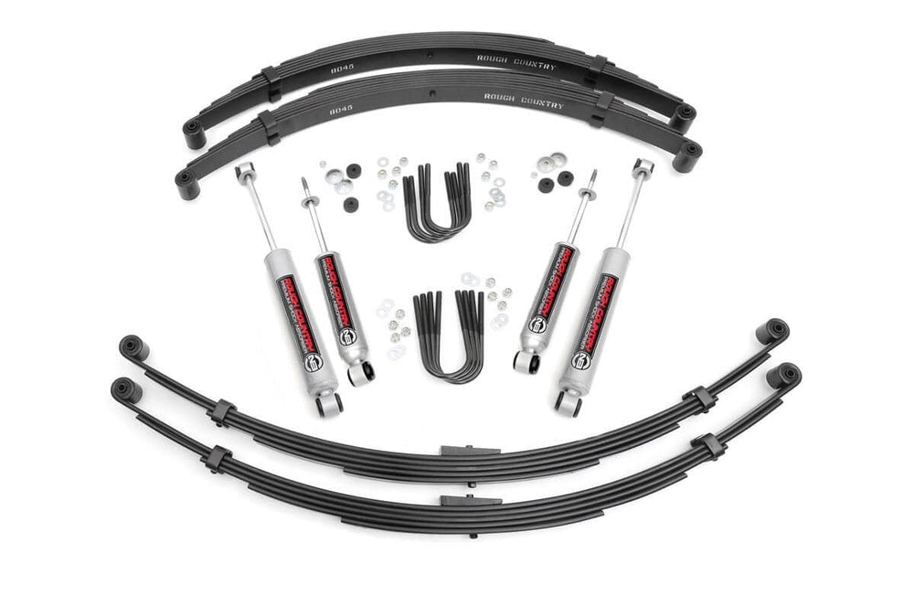 1x 7537 1x 23269 2x 8046 2x 8045 1x 23212 4 Inch Lift Kit International Scout II 4WD (1974-1980)