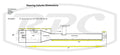 STEERING COLUMN 9 HOLES MANUAL 28'