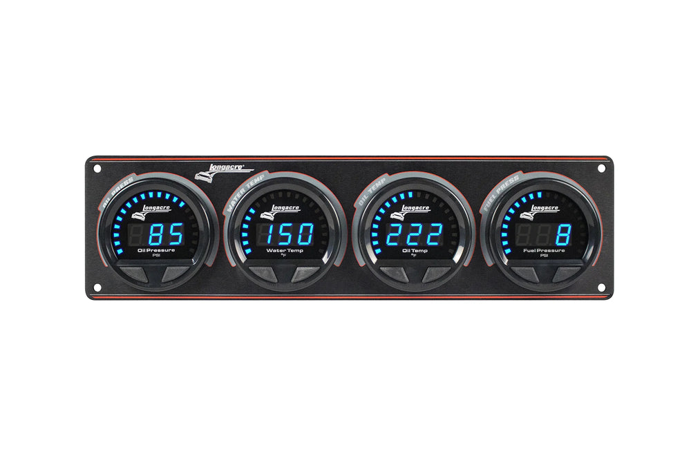 Waterproof LED 4 Gauge Panel OP/WT/OT/FP