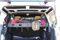 ~(10 lbs. 8X4X4)~ 18-Current - JLU Rear Interior Cargo Rack - Semi Gloss Black Powder Coat Aluminum Semi Gloss Black PC