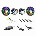 07C JEEP WRANGLER; 20C GLADIATOR UP CHASING RGB 7IN PROJECTOR LIGHTS & 4IN FOG