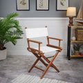 DIRECTOR'S CHAIR W/ WHITE SEAT COVE