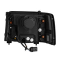 AlphaRex 92-96 Ford Bronco/F150 NOVA LED Proj Headlights Chrome w/ Activ. Light Seq. Sig and SB DRL