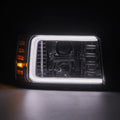 AlphaRex 92-96 Ford Bronco/F150 NOVA LED Proj Headlights Chrome w/ Activ. Light Seq. Sig and SB DRL