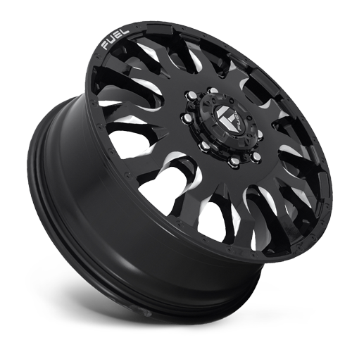 ~(59 lbs. 23X23X11)~ BLITZ 20x8.25 8x165.10 GLOSS BLACK MILLED (13 mm)