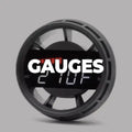TACHOMETER CLUBMAN 80MM BLACK 0615K RPM