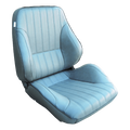 RALLY RECLINER LOW BACKW/O HEADREST GREY VINYL LEFT