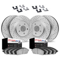 DFC 78-83 Porsche 911 Front & Rear Drill/Slot Geoperf Rotors Euro 5000 Ceramic Pads w/Hardware