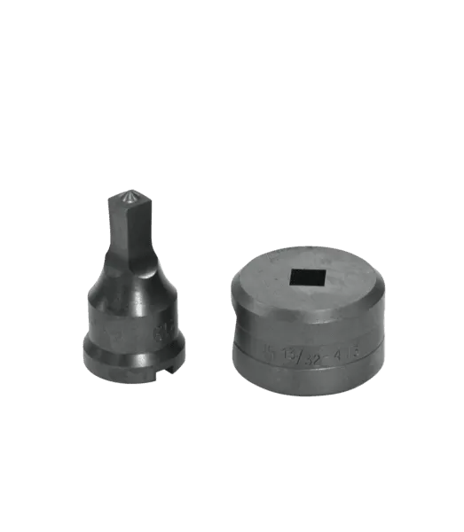 3/4' SQUARE PUNCH & DIE SET WITH KE