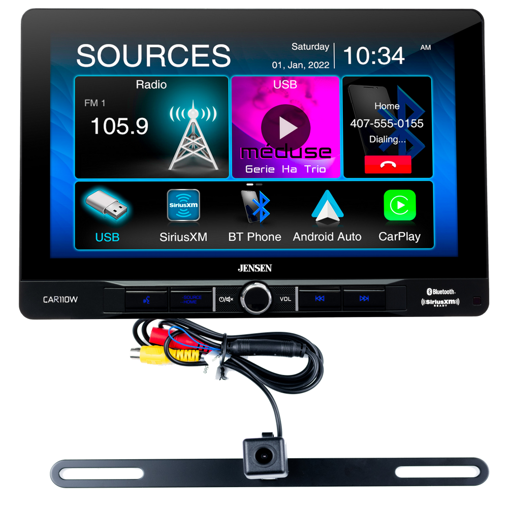 10.1IN TOUCHSCREEN LCD WIRELESS & WIRED APPLE CARPLAY AND ANDROID SUTO