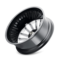 CALI OFF-ROAD SUMMIT DUALLY REAR 9110 GLOSS BLACK MILLED SPOKES 20X8.25 8-210 -192MM 154.2MM