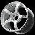 Advan TC4 17x7.5 +43 5-112 Racing White Metallic & Ring Wheel