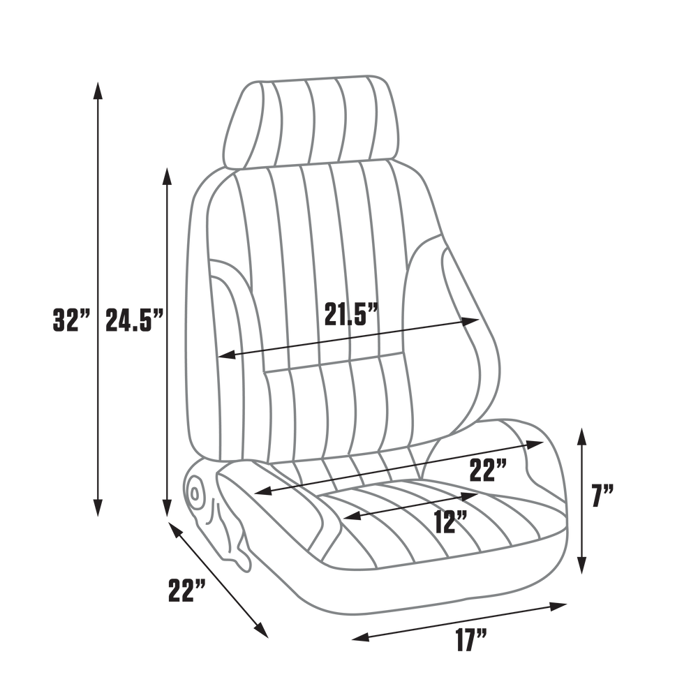 RALLY RECLINER LOW BACKW/O HEADREST GREY VINYL RIGHT
