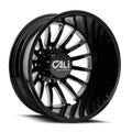SUMMIT DUALLY REAR (9110) GLOSS BLACK/MILLED SPOKES 20X8.25 8165 192MM 121.3MM