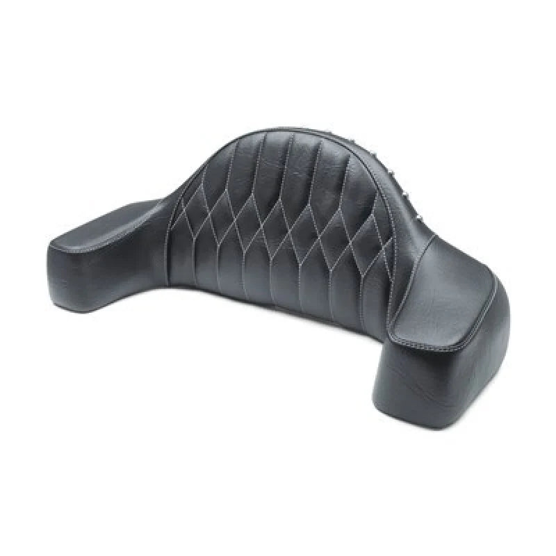 Mustang 14-21 Indian Chieftain,Chief,Dk Horse,Rdmaster,Vintage Passenger Backrest w/Stitch - Black