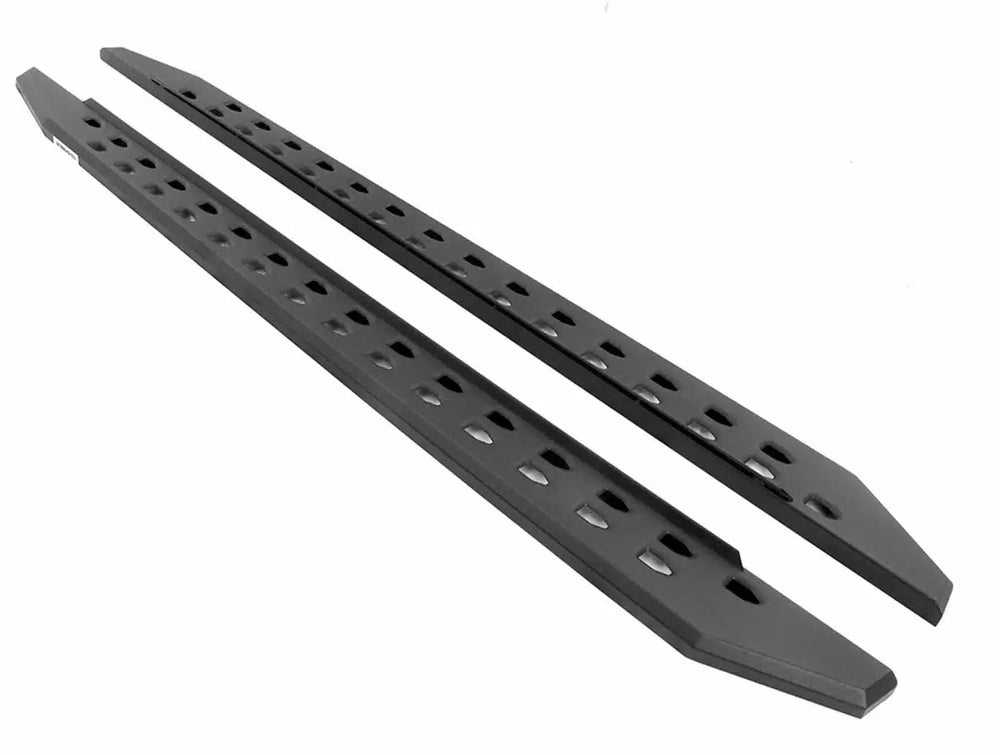 1519 SILV 2500/3500 DBL CAB DIESEL 80IN RB20 SLIM LINE RUNNING BOARDS COMPLETE SET