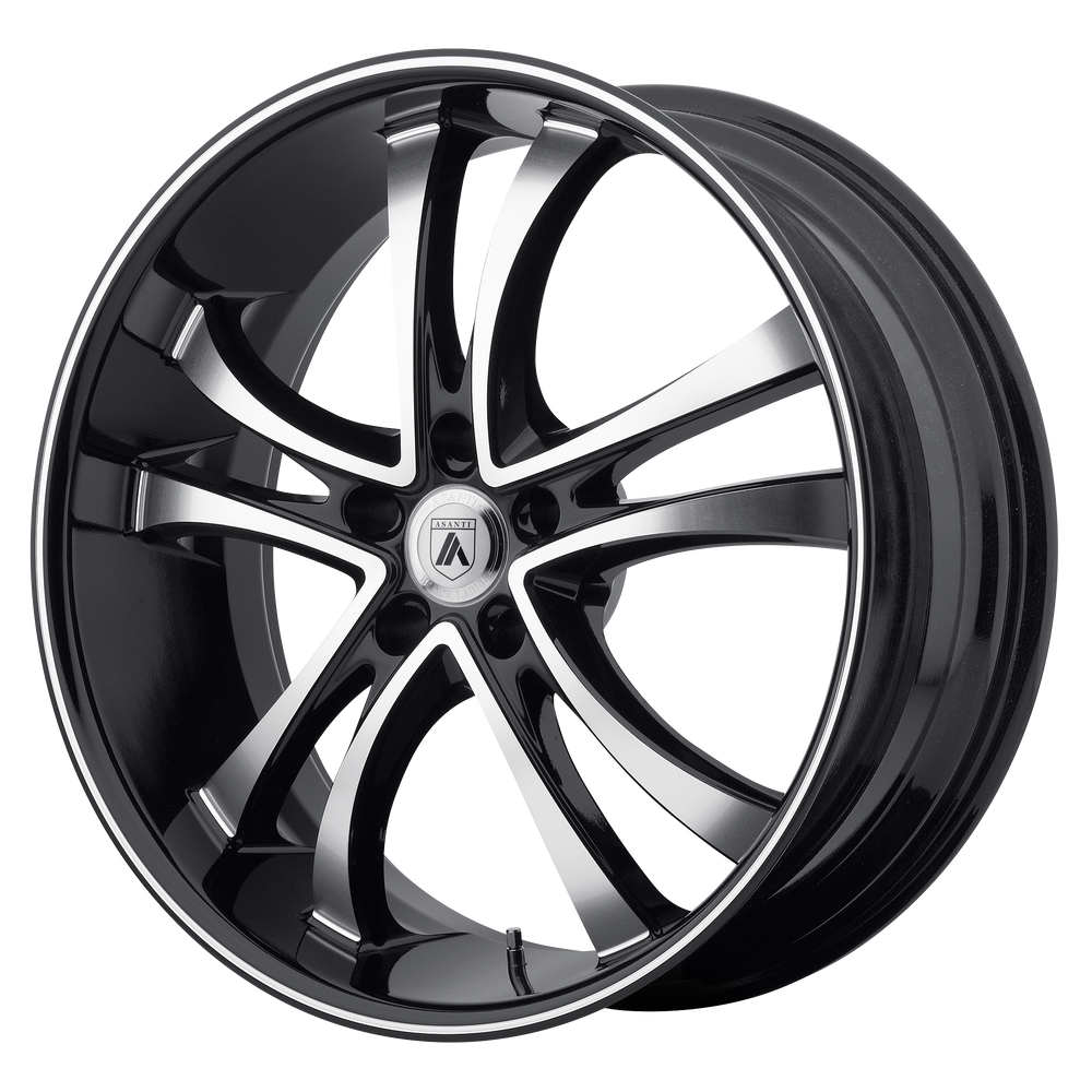 ABL6 22X9 5X4.5 MCH BLK LIP +35MM