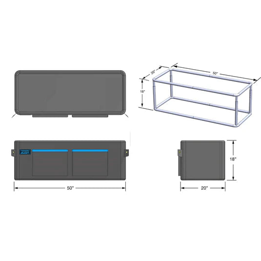 MID-SIZE TB HD W/ TOP COVER COMBO