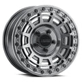 Method MR415 Beadlock 15x10 / 6+4/25mm Offset / 5x4.5 / 76 CB Graphite Wheel - Gloss Graphite Ring