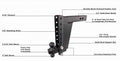 2.5" HEAVY DUTY 12" DROP/RISE