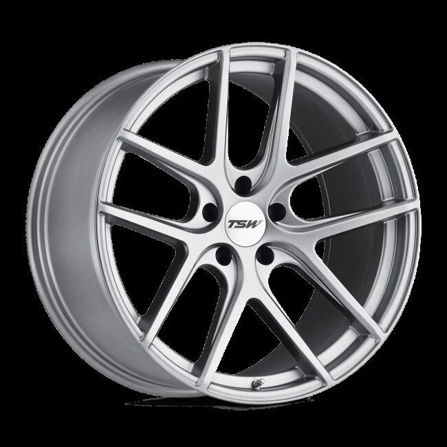 ~(26 lbs. 21X21X11)~ TSW GENEVA 19x9.5 5/120 ET39 CB76.1 MATTE TITANIUM SILVER