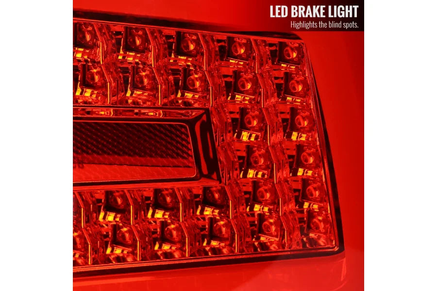 Spec-D Tuning 08-14 WRX SEQUENTIAL LED TAIL LIGHT- RED WITH CLEAR LENS