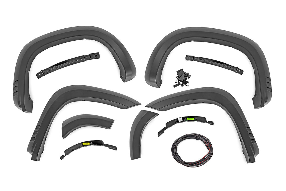 Pocket Fender Flares GBA Black Chevy Silverado 1500 2WD/4WD (2019-2021)