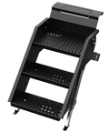 SUBURBAN STOW AWAY STEPS 4STEP MODEL (FOR DOOR WIDTHS 26 30 IN) BLACK STRINGERS/COMP STEPS