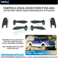 Fabtech 04-08 Ford F150 Lower Shock Spacer Kit