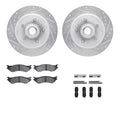 R1 E- Line Series Brake Rotor - D/S - Silver w/ Ceramic Pads Hdw Fits Ford Expedition