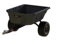10 CU FT POLY SWIVEL DUMP CART600LBS CAPACITYBLACK