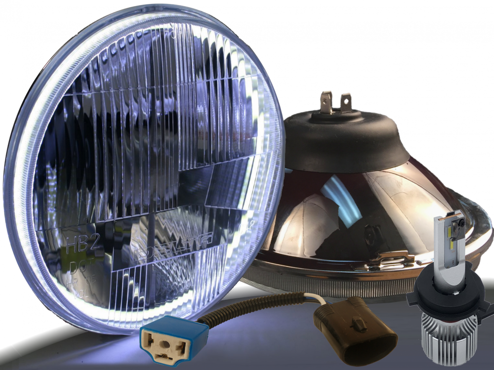 HALO LED HEADLIGHT KIT; 7 INCH ROUN