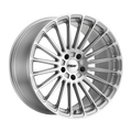 ~(26 lbs. 20X20X12)~ TSW TURBINA 18x10.0 5/120 ET25 CB76.1 TITANIUM SILVER W/MIRROR CUT FACE
