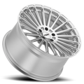 ~(26 lbs. 20X20X12)~ TSW TURBINA 18x10.0 5/120 ET25 CB76.1 TITANIUM SILVER W/MIRROR CUT FACE