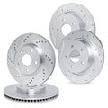 R1 Concepts Brake Rotor- D/S - Silver Fits Audi A6