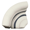 PREMIER SERIES PONTOON 32IN BOW RADIUS CORNER SECTION CUSHION SET PLATINUM /NAVY / COBALT